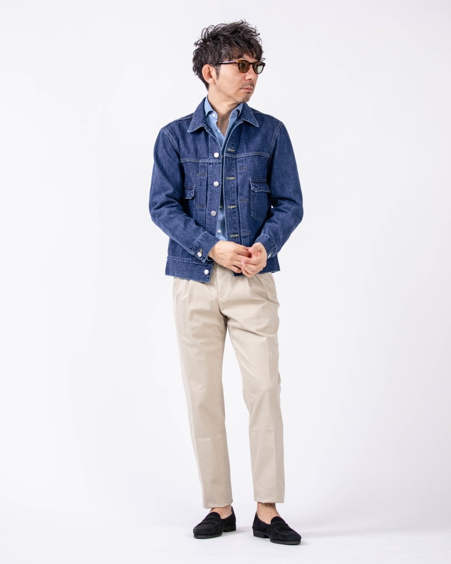 TWWデニム 骨格ウェーブ優勝デニム xs/s washed blue｜Yahoo